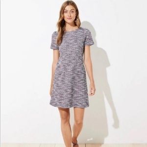 NWT Loft tweed short sleeve shift dress